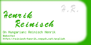 henrik reinisch business card